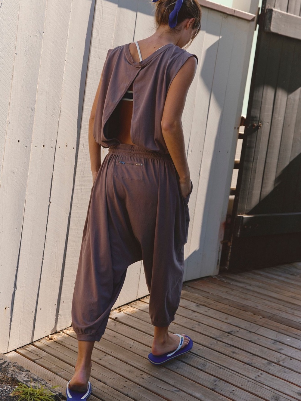 Free People Hot Shot Harem Onesie Jumpsuit Realxed NWT SOLD OUT 😍POCKETS😍 - Picture 2 of 4